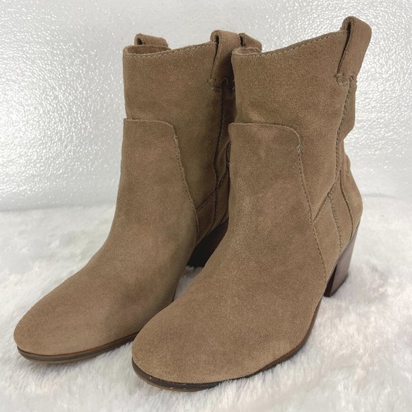 Vince Camuto | Shoes | Vince Camuto Suede Leather Western Flair Bootie ...